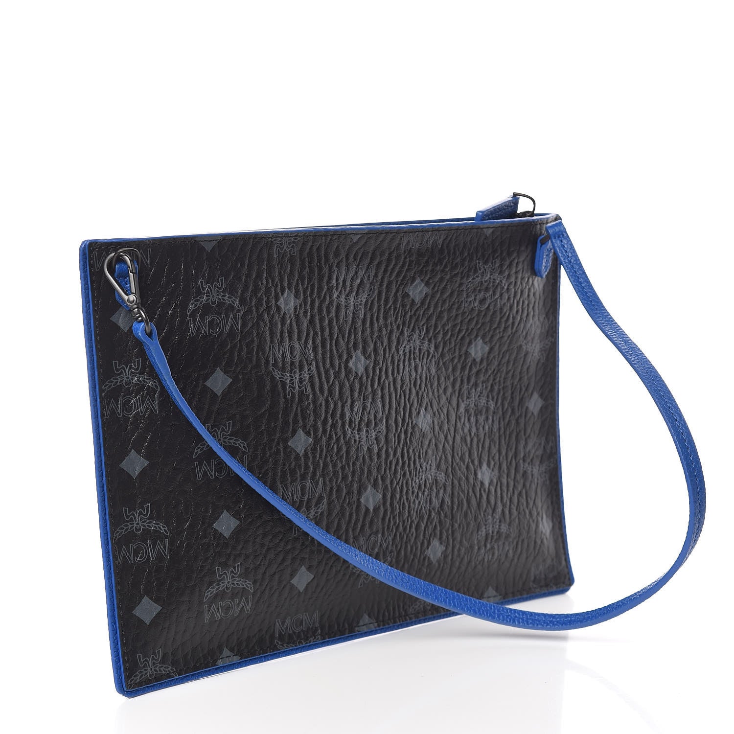 MCM Visetos Pouch Black Blue 3 of 11