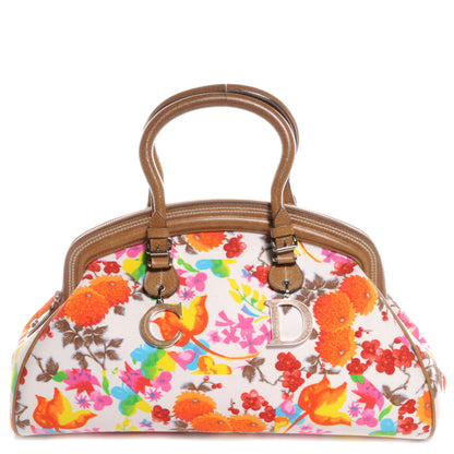 Christian Dior Floral Frame Satchel 1 of 8