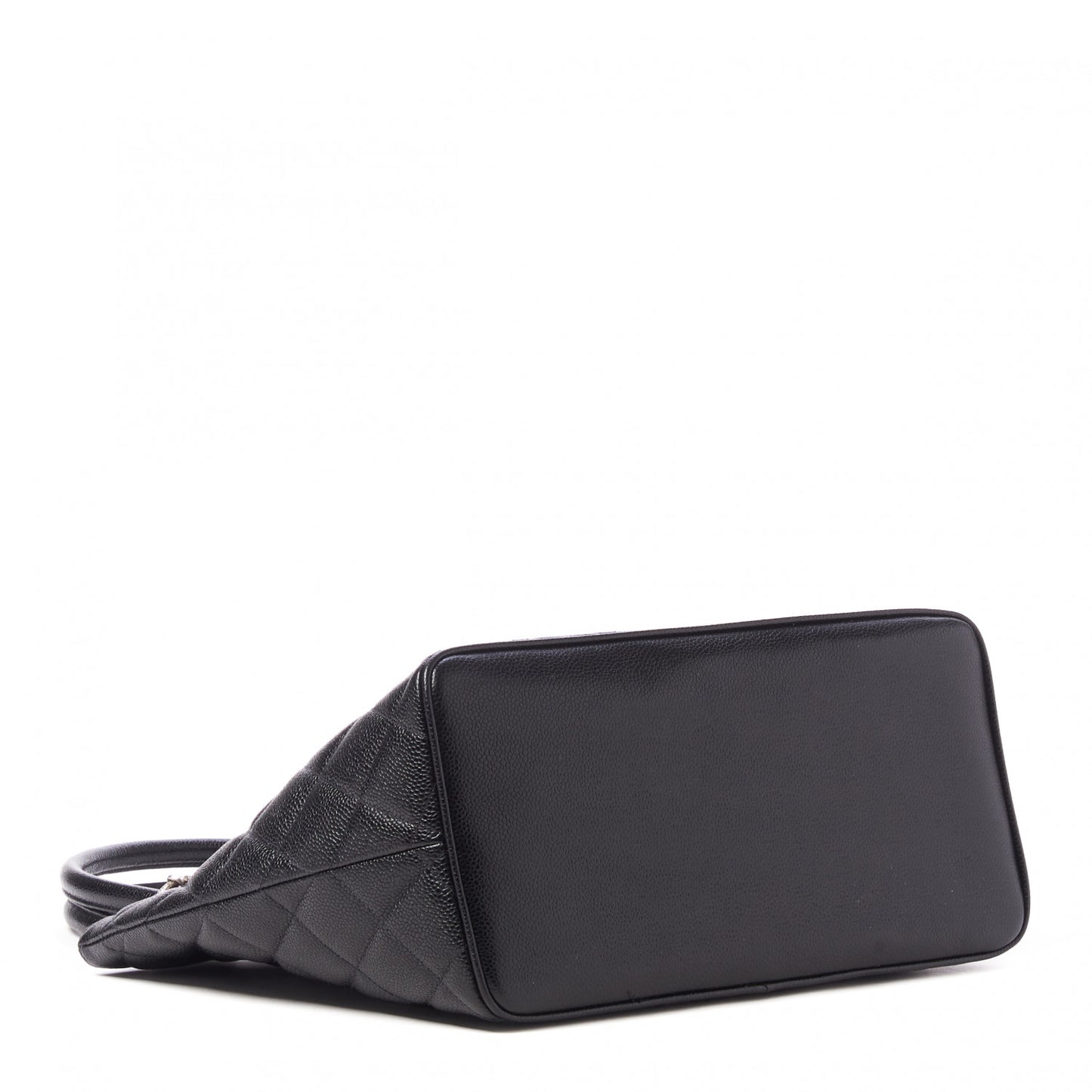 Caviar Quilted Medallion Tote Black