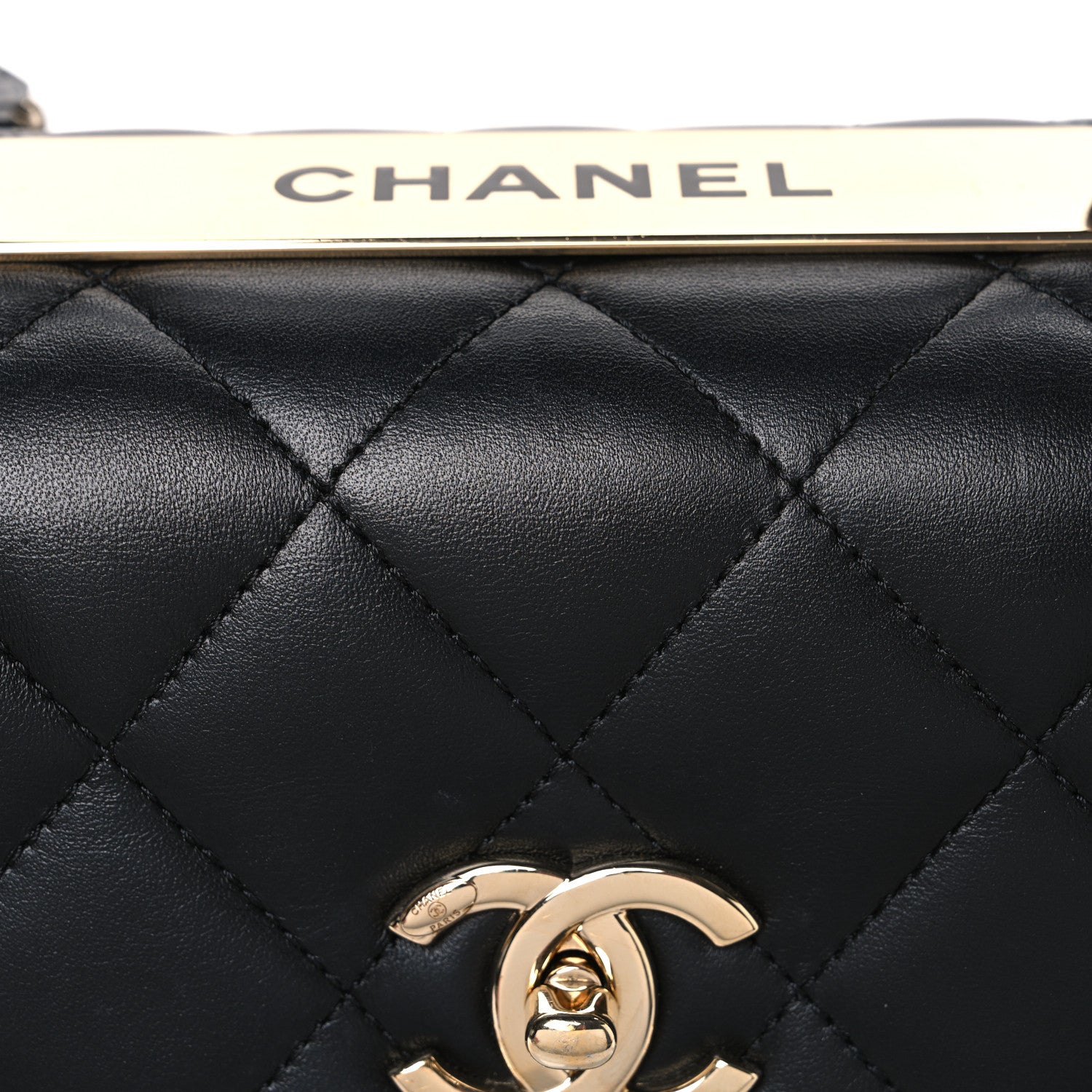 Chanel Lambskin Quilted Small Trendy CC Dual Handle Flap Bag Black 8 of 12
