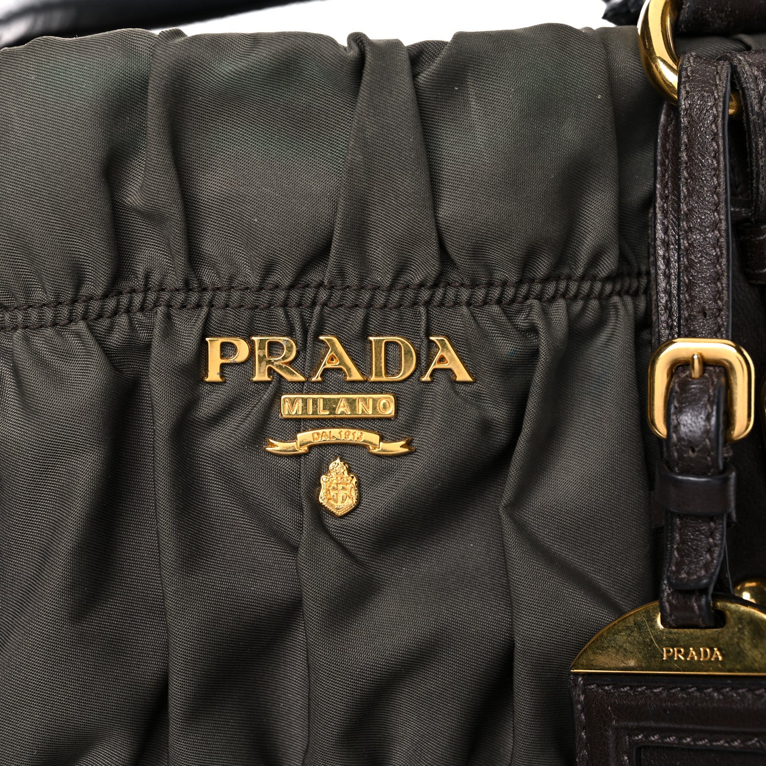 Prada Tessuto Nylon Gaufre Tote Fumo 27 of 40