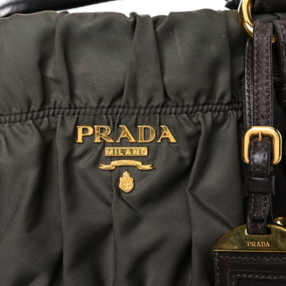 Prada Tessuto Nylon Gaufre Tote Fumo 27 of 40