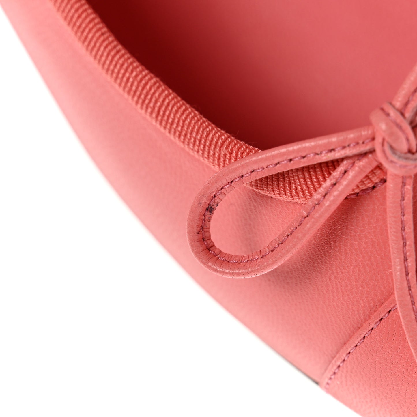Goatskin Cap Toe CC Ballerina Flats 39 Pink
