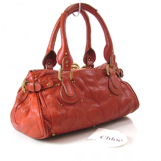 Leather Paddington Red