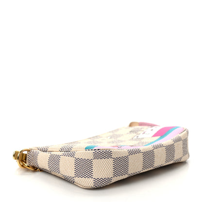 Louis Vuitton Damier Azur 2016 Christmas Animation Mini Pochette Accessories 4 of 8