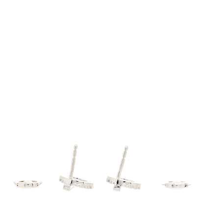 Hermes 18K White Gold Diamond Finesse Earrings 3 of 5