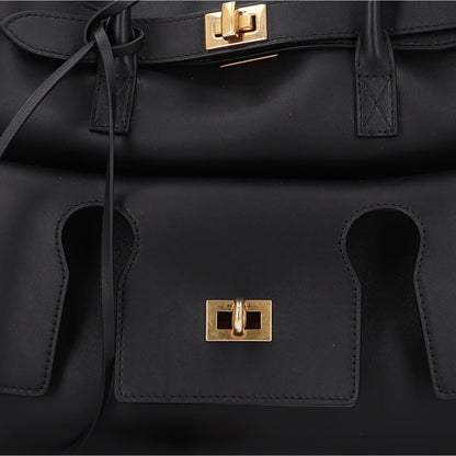 Balenciaga Smooth Calfskin Medium Bel Air Carry All Bag Black 8 of 10