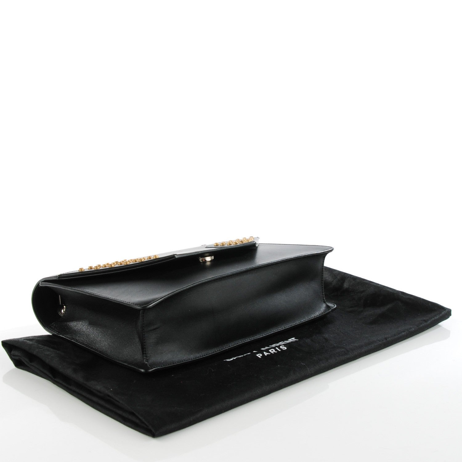 Saint Laurent Calfskin Studded Medium Betty Black 4 of 8