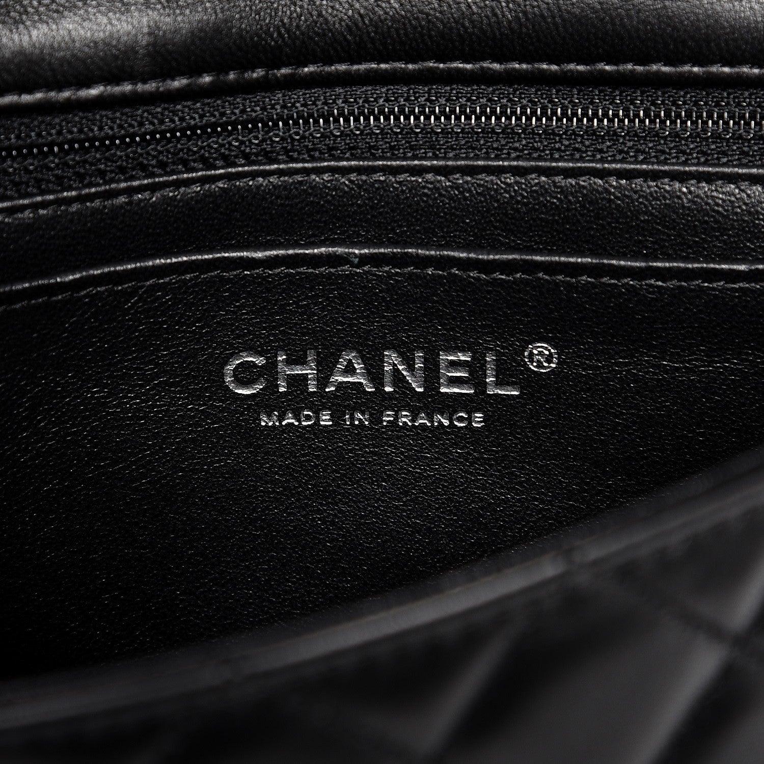 Chanel Lambskin Quilted Mini Rectangular Flap Black 6 of 8