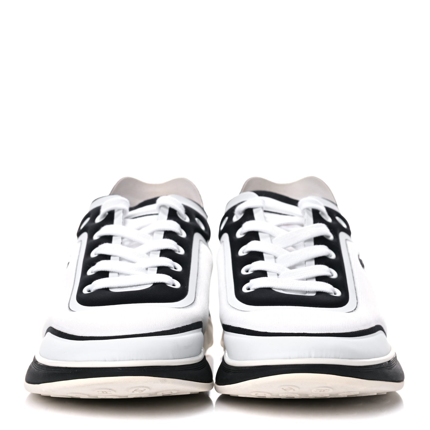 Lycra Womens CC Sneakers 39.5 White Black