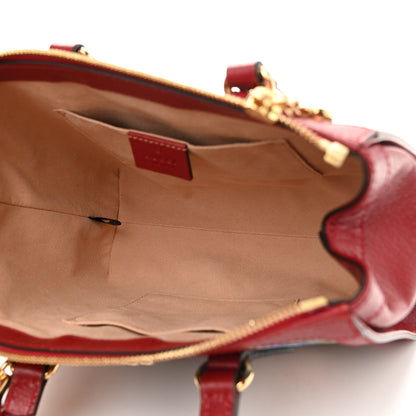 Gucci GG Supreme Monogram Flora Web Small Ophidia Tote Bag Red 4 of 9
