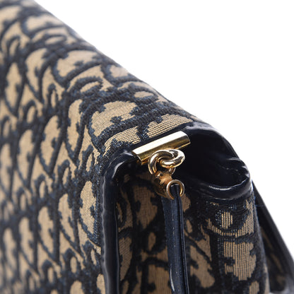 Christian Dior Monogram Flap Navy Blue 14 of 16