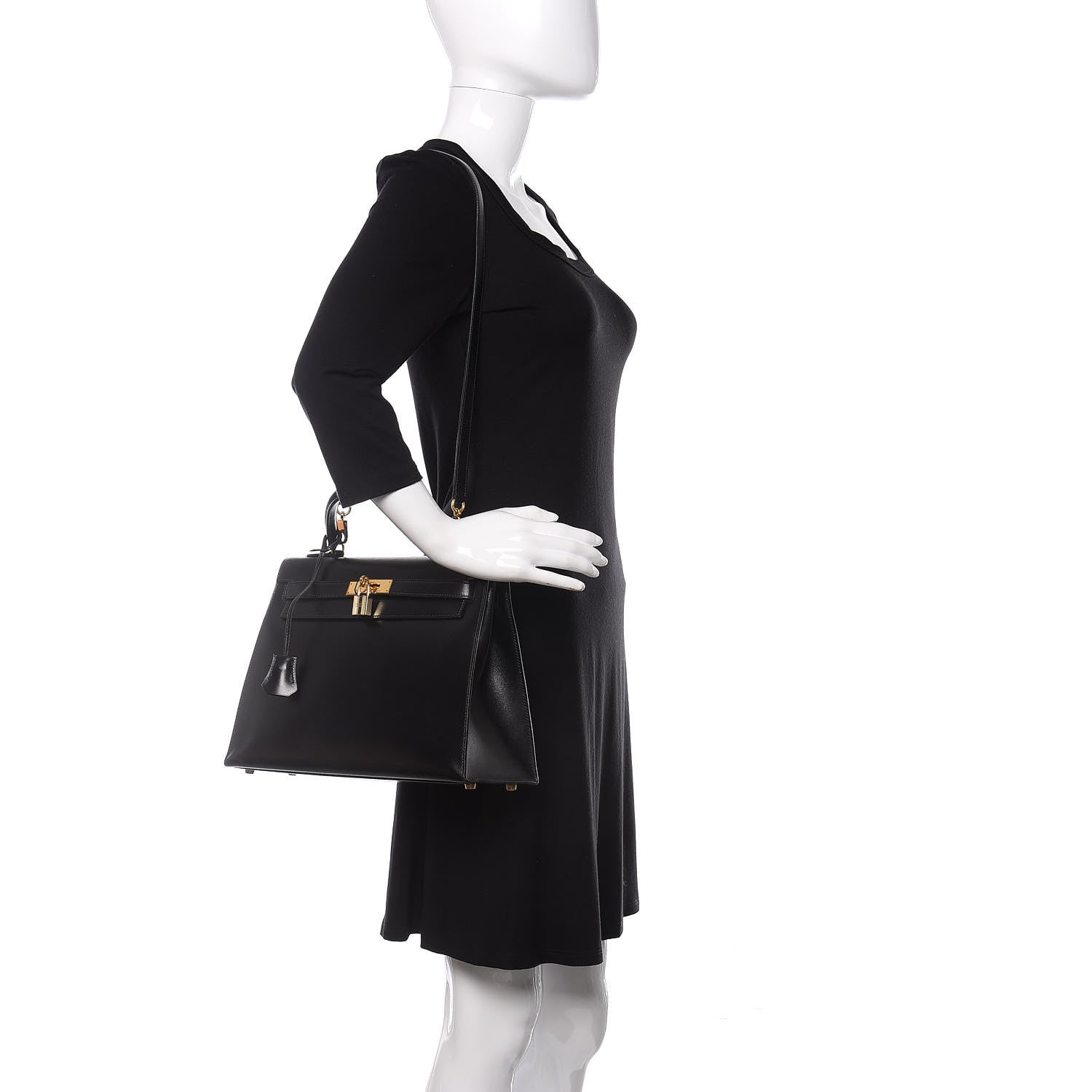 Hermes Box Kelly Sellier 32 Black 2 of 12