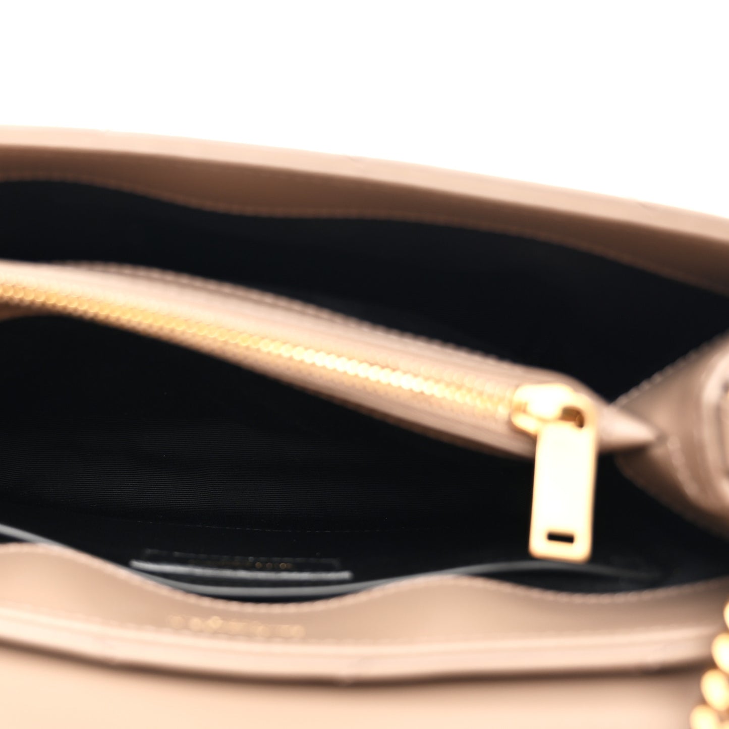 Calfskin Y Quilted Monogram Small Loulou Chain Satchel Taupe