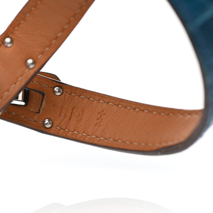 Hermes Matte Alligator Kelly Double Tour Bracelet M Mykonos 5 of 5