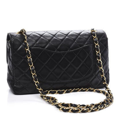 Chanel Lambskin Quilted Medium Single Flap Black 2 of 10