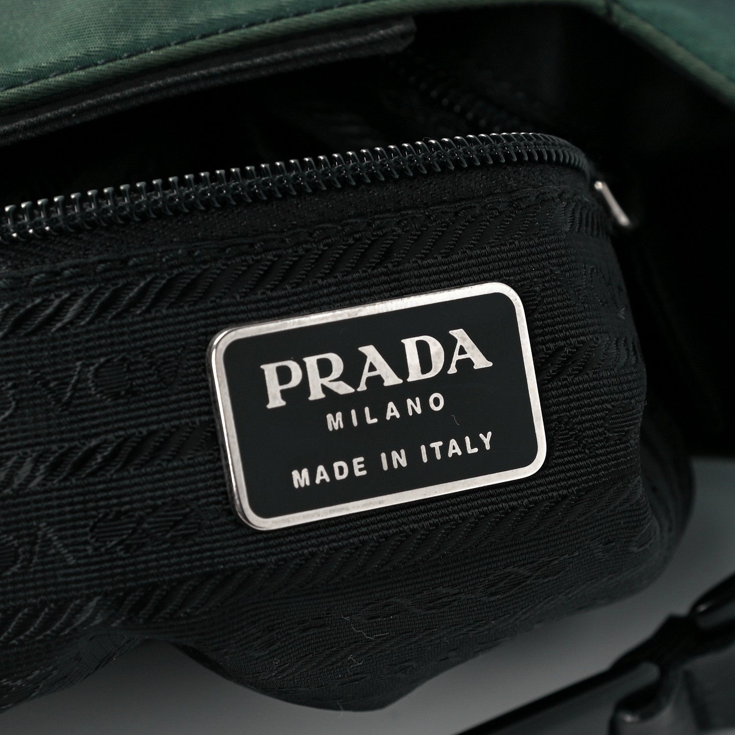 Prada Tessuto Nylon Tote Dark Green 6 of 11