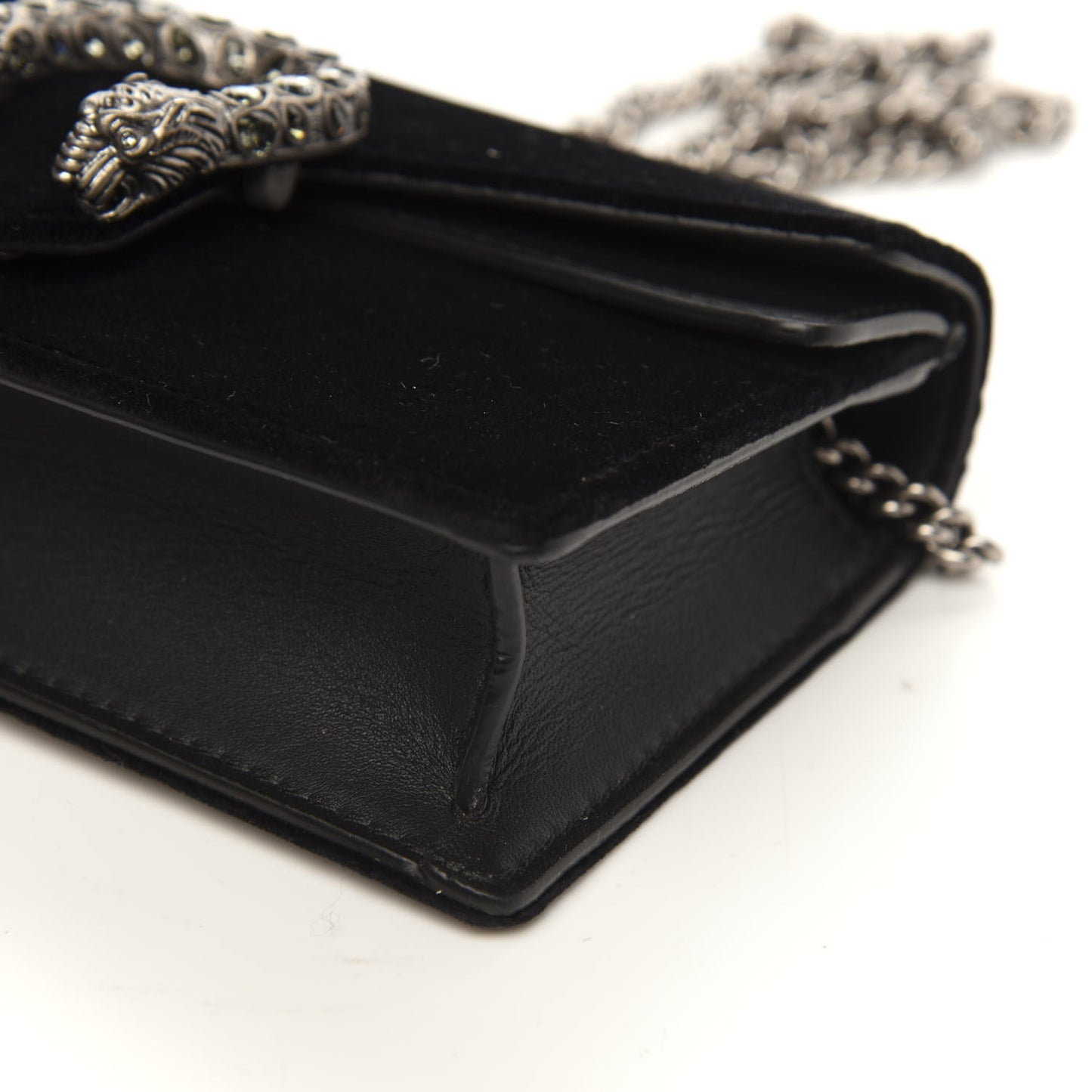 Velvet Super Mini Dionysus Shoulder Bag Black