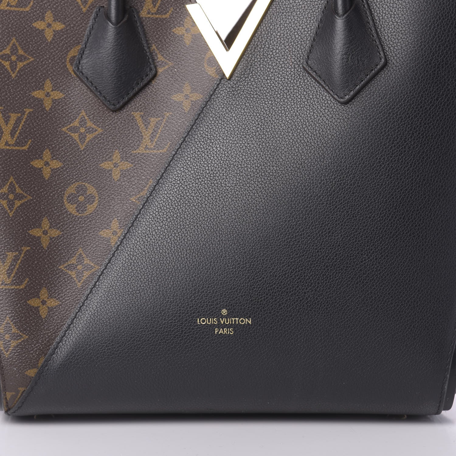 Louis Vuitton Calfskin Monogram Kimono Tote Black 9 of 10