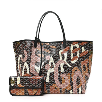 Goyard Goyardine Saint Louis Lettres Camouflage GM Black Pink Multicolor 1 of 7
