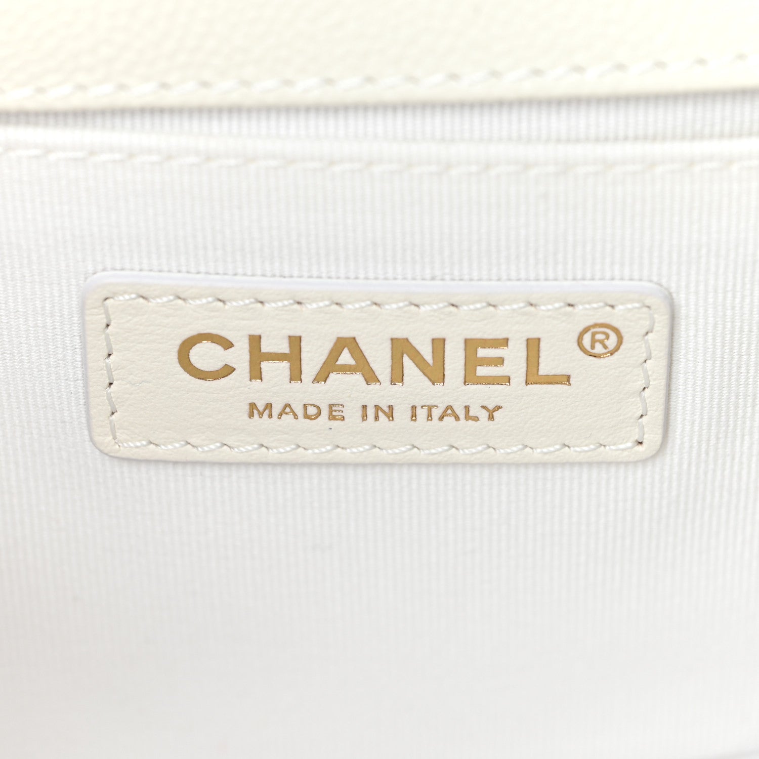 Chanel Caviar Quilted Medium Boy Flap White 5 of 10