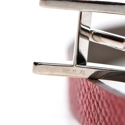 Hermes Epsom Behapi Double Tour Bracelet XS Rouge Casaque Etain 7 of 8