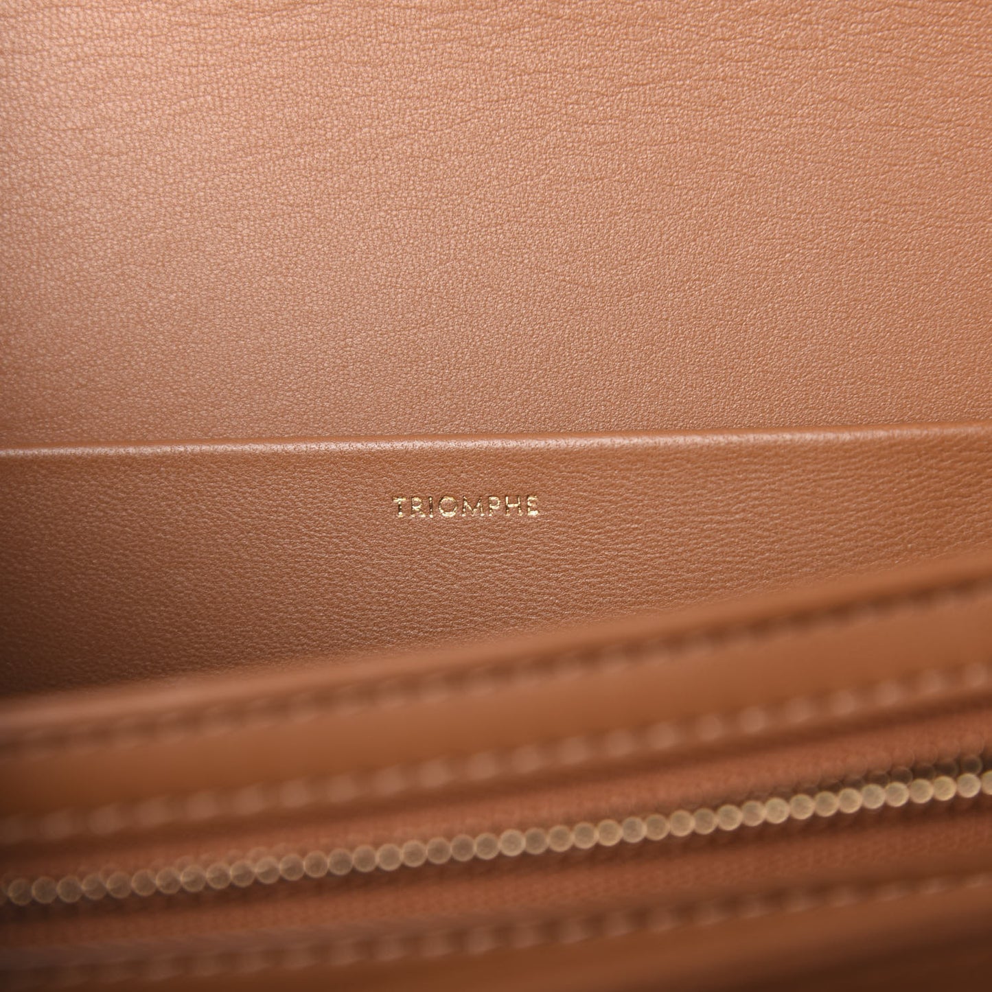 Natural Calfskin Medium Triomphe Tan