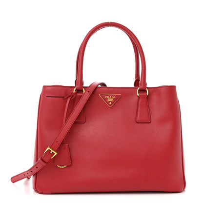 Prada Saffiano Lux Medium Tote Fuoco 1 of 11