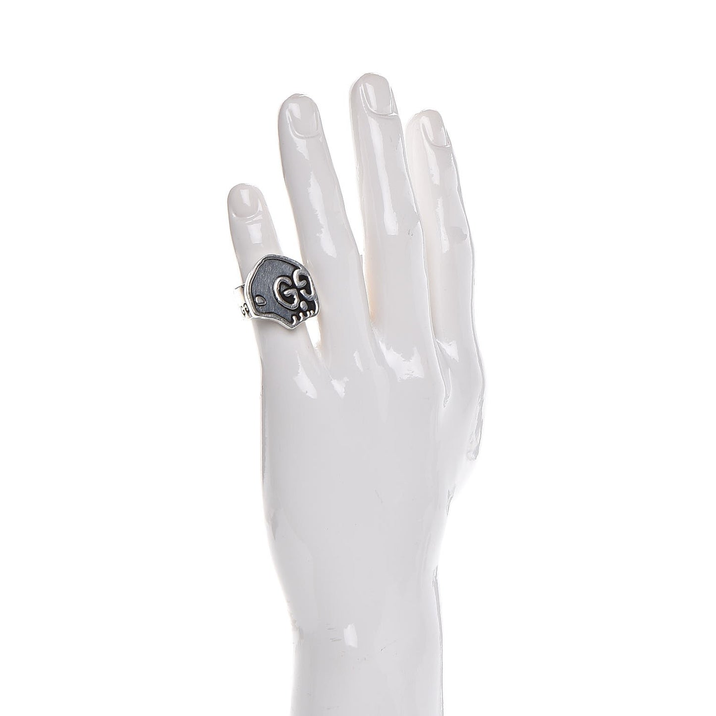 Sterling Silver GucciGhost Hamlet Skull Ring 7