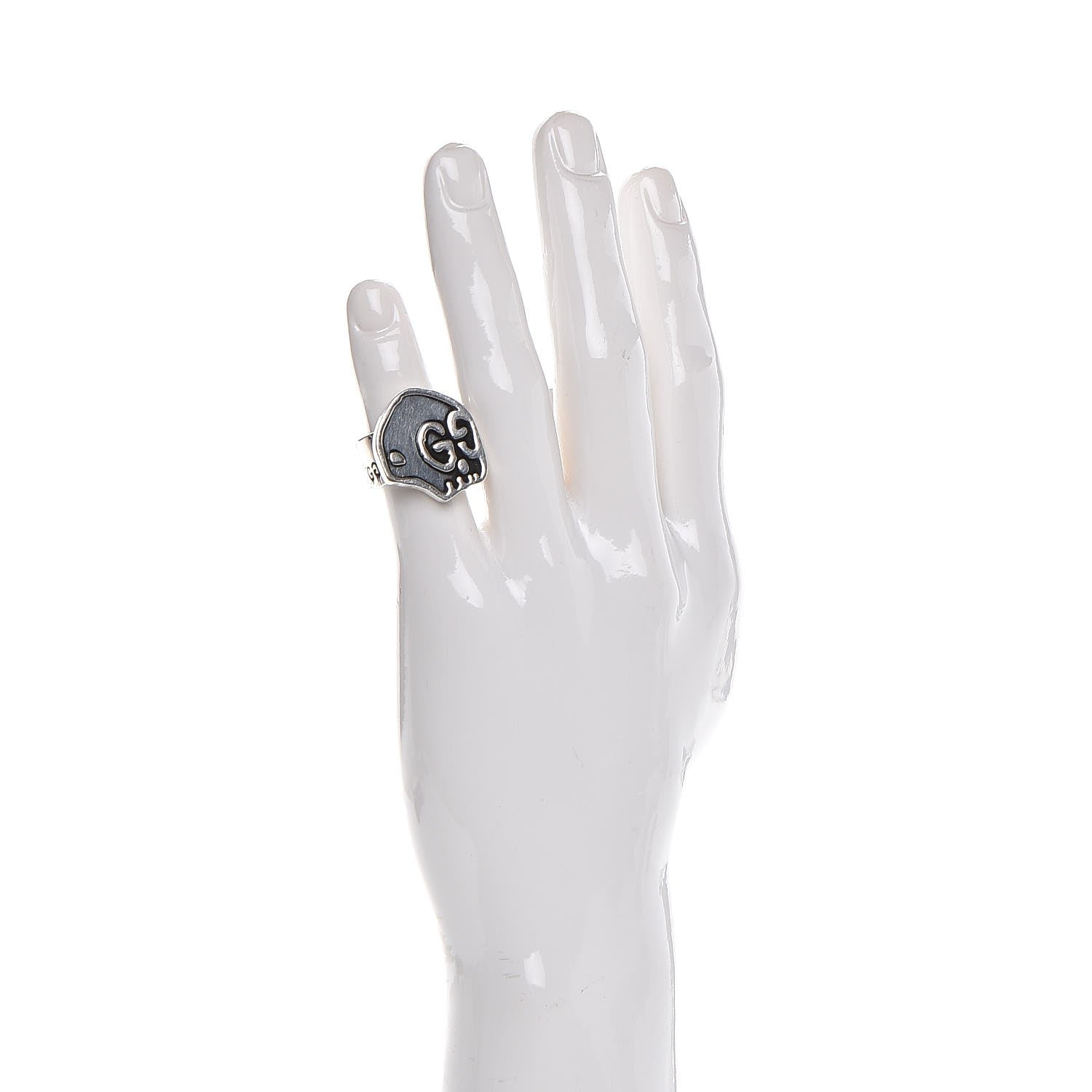 Gucci Sterling Silver GucciGhost Hamlet Skull Ring 7 2 of 7
