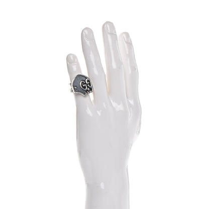 Gucci Sterling Silver GucciGhost Hamlet Skull Ring 7 2 of 7