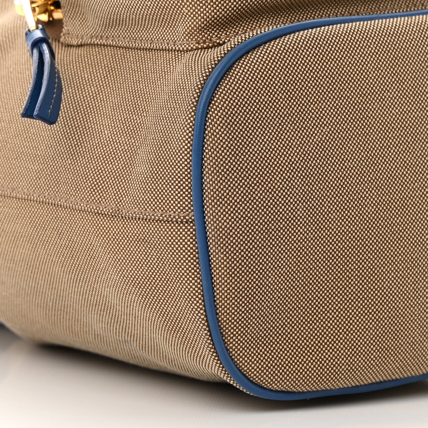 Jacquard Logo Mini Bucket Crossbody Bag Corda Azzurro
