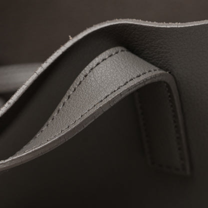 Saint Laurent Calfskin Large Shopping Tote Granite 13 of 13