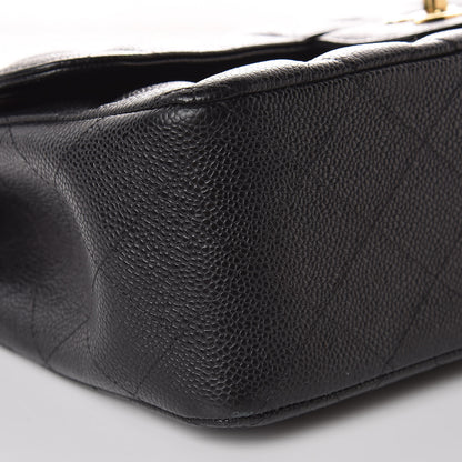 Chanel Caviar Quilted Jumbo Double Flap Black 8 of 11