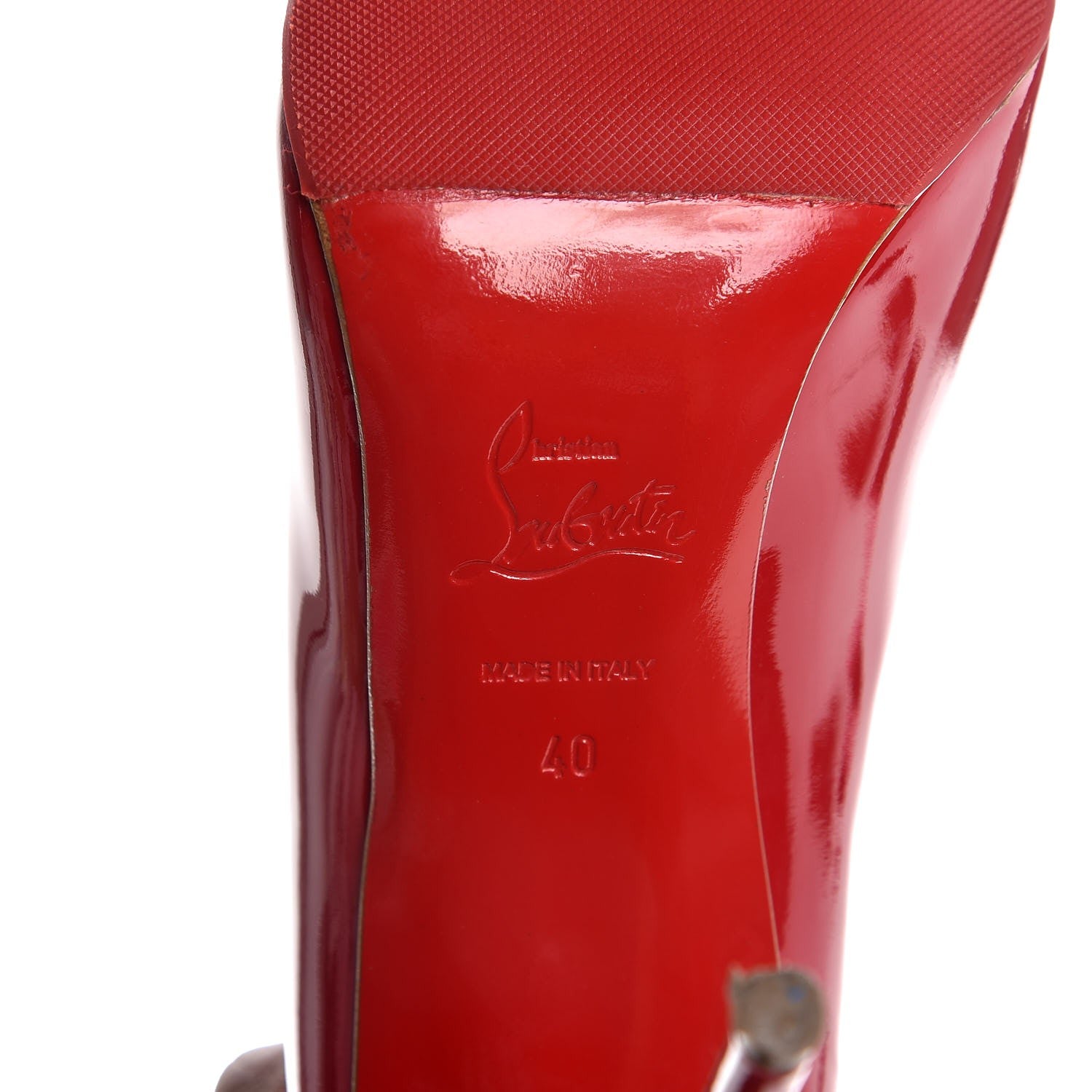 Christian Louboutin Patent Pigalle Follies 100 Pumps 40 Red 6 of 8
