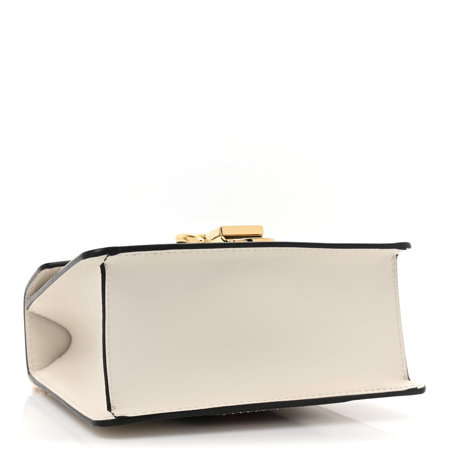 Gucci Calfskin Mini Sylvie Chain Shoulder Bag White 4 of 9