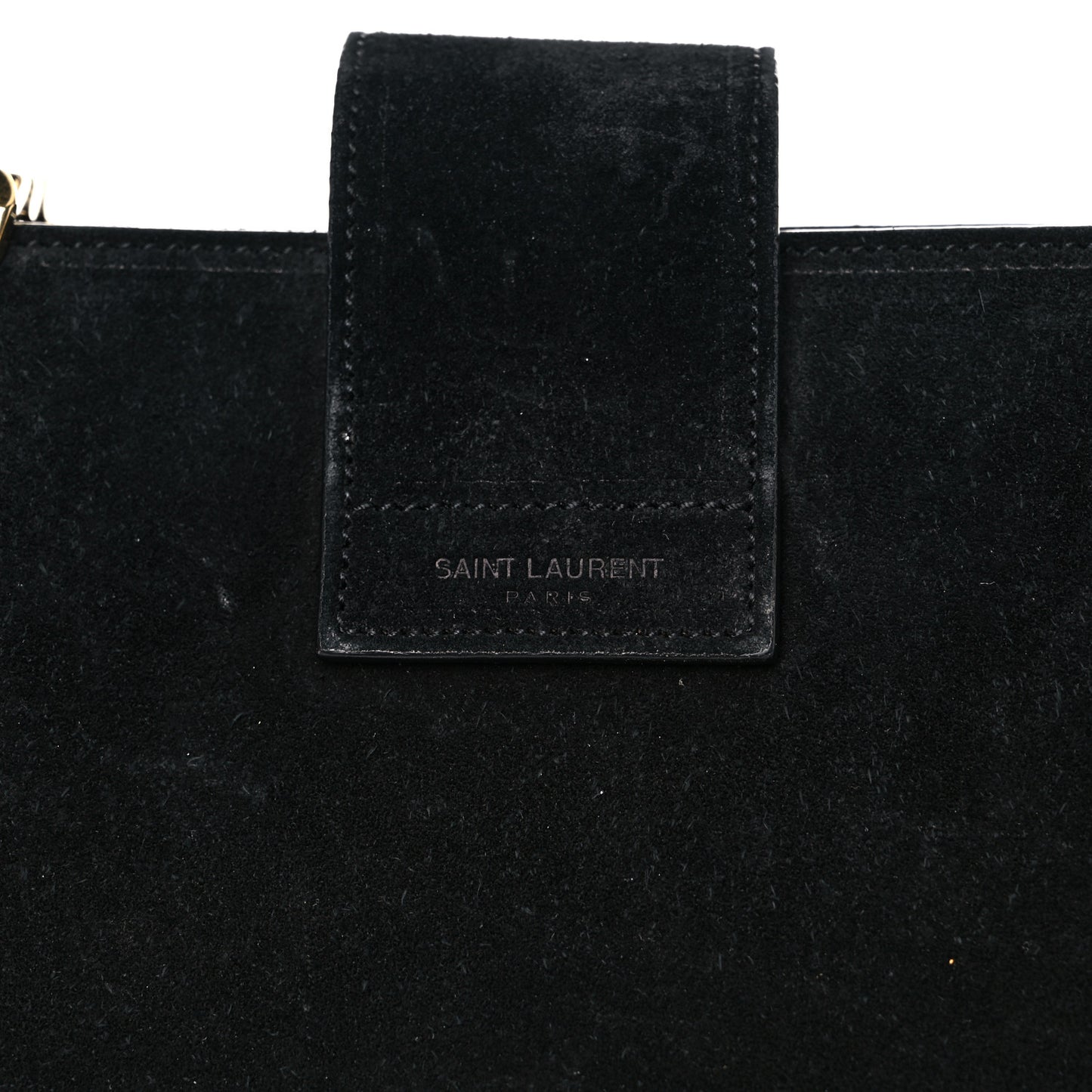 Suede Monogram Cassandre Shopper Black