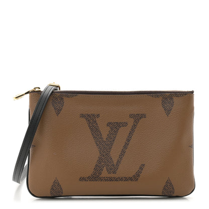 Louis Vuitton Reverse Monogram Giant Double Zip Pochette 1 of 9