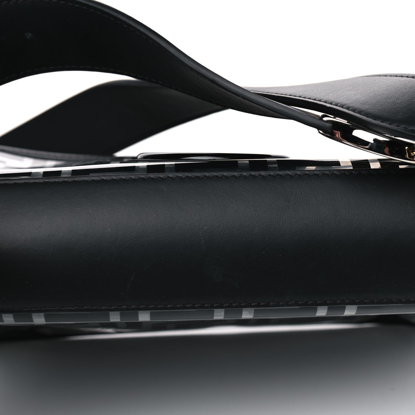 TPU FF Vitello Century F is Fendi Kan I Shoulder Bag Black