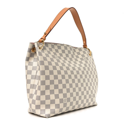 Louis Vuitton Damier Azur Graceful PM Rose Ballerine 3 of 10