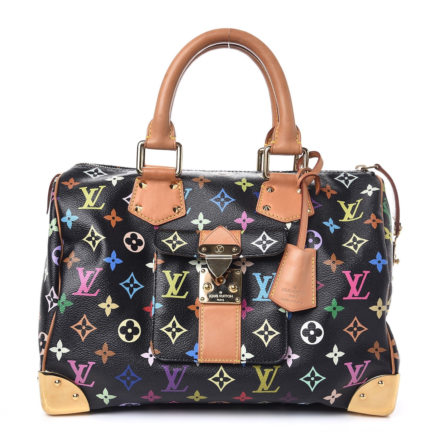 Louis Vuitton Monogram Multicolor Speedy 30 Black 1 of 11