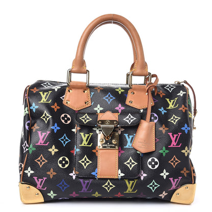 Louis Vuitton Monogram Multicolor Speedy 30 Black 1 of 11