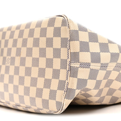 Louis Vuitton Damier Azur Braided Neverfull MM Orange 9 of 15