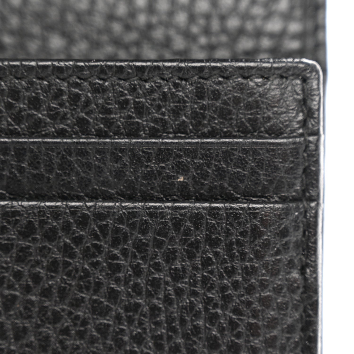 Gucci Pebbled Calfskin GG Marmont Card Case Black 8 of 11
