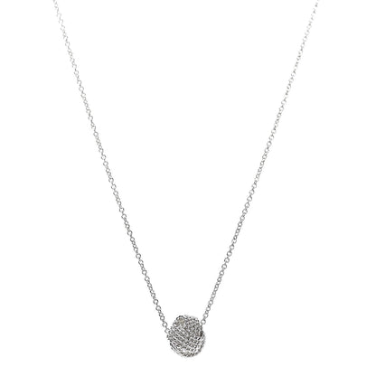 Tiffany Sterling Silver Twist Knot Pendant Necklace 1 of 6