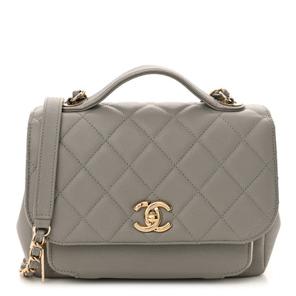 Chanel Caviar Quilted Medium Business Affinity Flap Grey 1 of 12