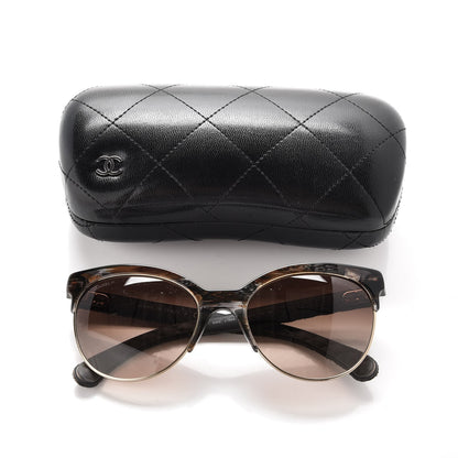 Chanel Denim Quilted Pantos Spring Polarized Sunglasses 5342 Brown 7 of 7