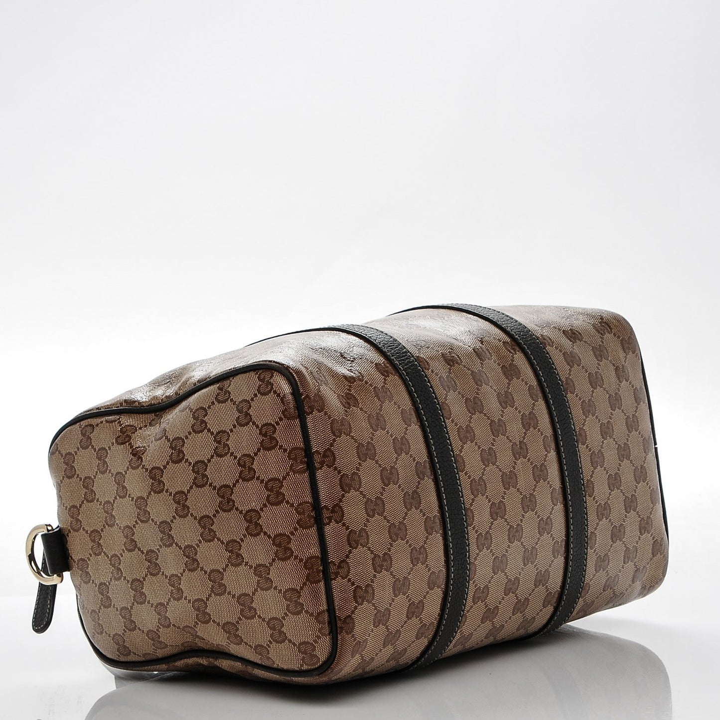 Crystal Monogram Medium Joy Boston Dark Brown