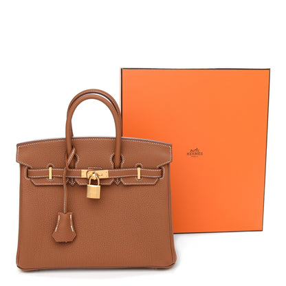 Hermes Togo Birkin 25 Gold 11 of 11