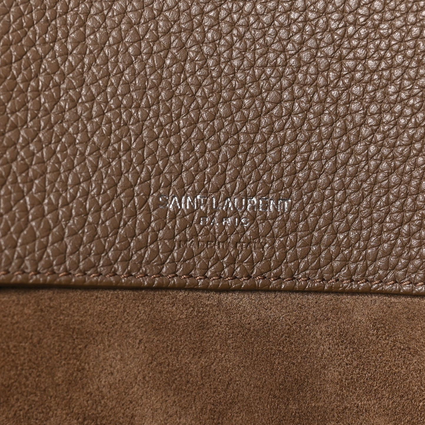 Grained Calfskin Large Thin Sac De Jour Dark Wood